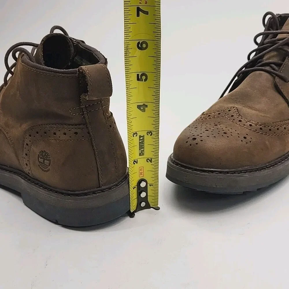 Timberland Boots Ankle Squall Canyon Wing Tip Chukka Men Sz 10 Brown Waterproof
